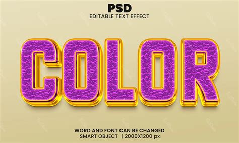 Color Text Effect | Photoshop PREMIUM PSD File