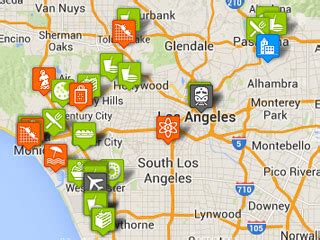 Los Angeles Tourist Map with Points of Interest | Family Vacation Hub