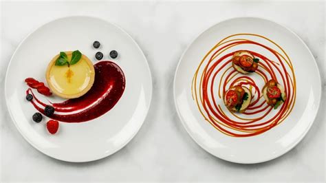 Basic Food Plating Techniques - Plating sauce techniques like & share for more recipes and tips ...