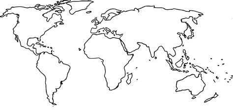 Line Map World – Topographic Map of Usa with States