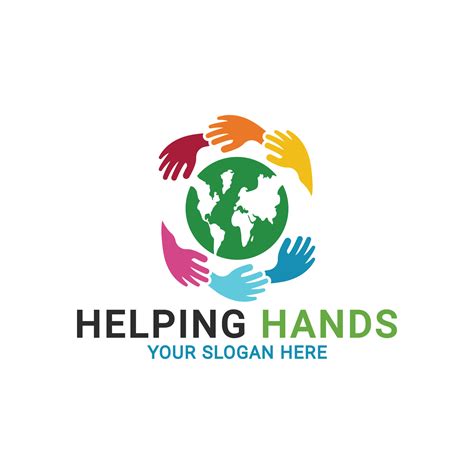 Save the world logo, Human hands holding globe, Teamwork hands logo, helping hands logo template ...