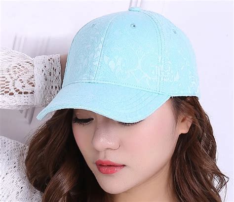 10pcs/Lot Fine Womens Flower Jacquard Baseball Cap 2017 Designer Ladies Floral Cotton Baseball ...