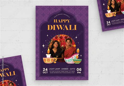 Diwali Flyer Template Stock Template | Adobe Stock