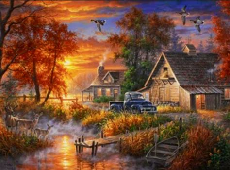 Solve 🍁 Autumn Sunset 🍁 jigsaw puzzle online with 108 pieces