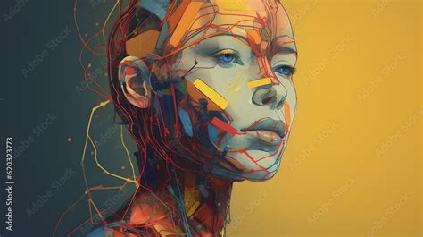 Femme Machina: An Elegant Realistic Robotic Woman Painted in Yellow ...