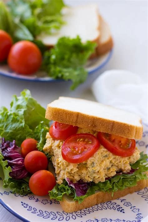 The Best and Easiest Chickpea Tuna Salad Sandwiches - Nora Cooks