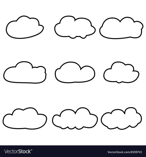 Clouds 2 Royalty Free Vector Image - VectorStock