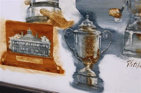 Lot Detail - Original Oil on Panel Jack Nicklaus 'Grand Slam' Painting by Artist Robert Fletcher ...