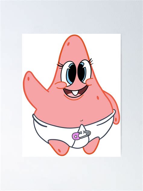 "Baby Patrick star" Poster for Sale by FlawlessCheese | Redbubble