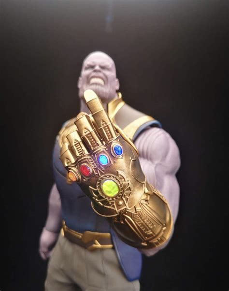 MARVEL AVENGERS INFINITY WAR CUSTOMIZED 1/6 SCALE THANOS GESTURED SNAPPING HAND GAUNTLET ...