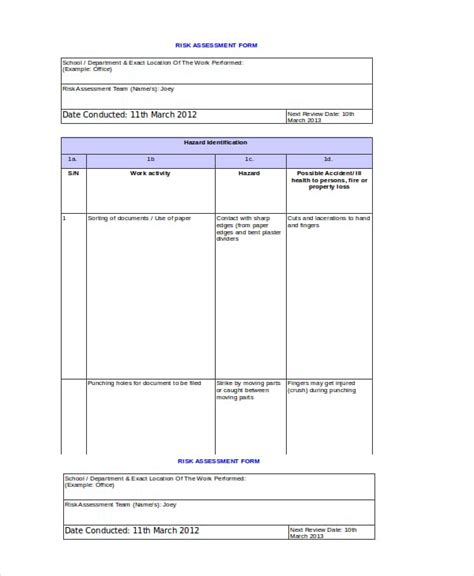 Ppe Matrix Excel Template