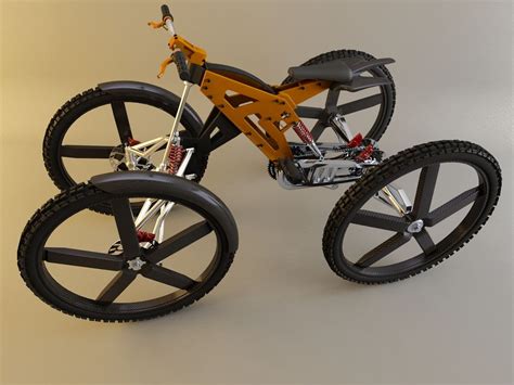 H4 Bicycle - I designed and built this 4 wheel bicycle with Solidworks ...