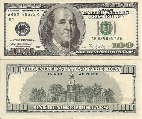 Printable Sheet Of 100 Dollar Bills