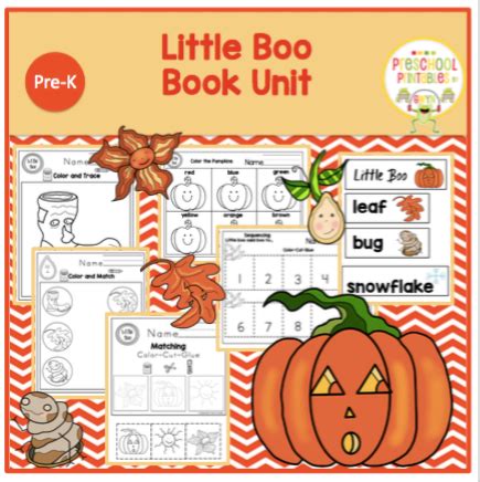 Little Boo "Book Unit" ~ Preschool Printables