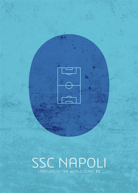 SSC Napoli Stadium Football Soccer Series Mixed Media by Design Turnpike - Pixels