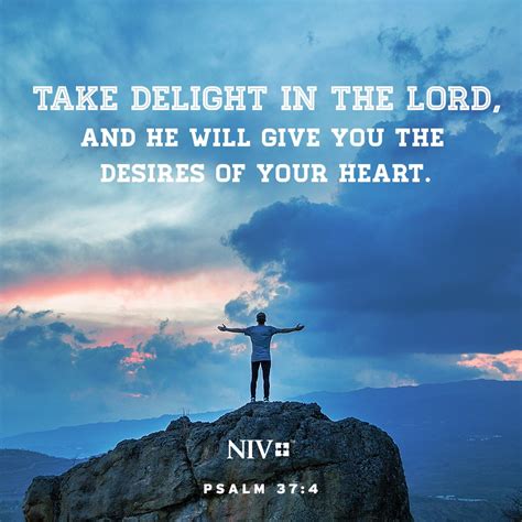 NIV Verse of the Day: Psalm 37:4