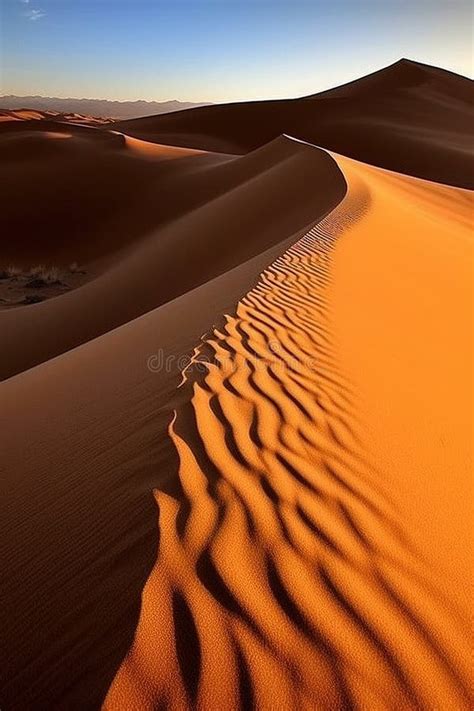 Sunset in the Desert, Sunset in the Desert in Dubai Stock Illustration - Illustration of hill ...