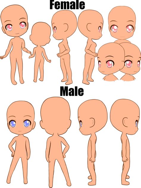 Chibi Body Reference Male Chibi pose reference simple chibi base set 22 by nukababe on deviantart