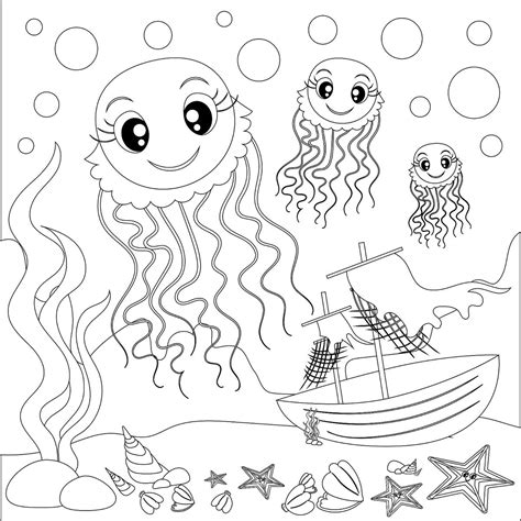 22+ Sea Creatures Printables - Free Coloring Pages