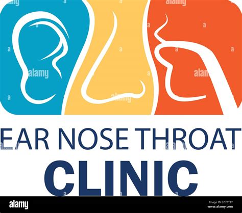 ear nose throat (ENT) logo for Otolaryngologists clinic concept. vector ...