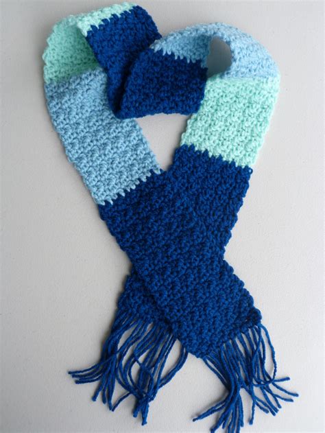 Crochet Spot » Blog Archive » Free Crochet Pattern: Kid’s Colorblock Scarf - Crochet Patterns ...