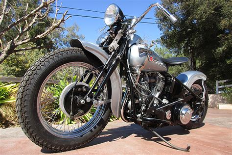 1948 Harley Panhead “Bobber” - Bator International Inc