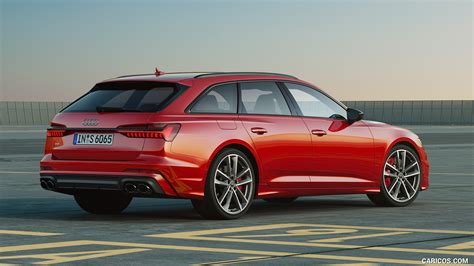 Audi S6 Avant TDI | 2020MY (Color: Tango Red) | Rear Three-Quarter