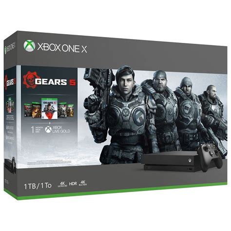 Console Xbox One X 1TB + Game Gears 5 – Preto – Império Teixeira