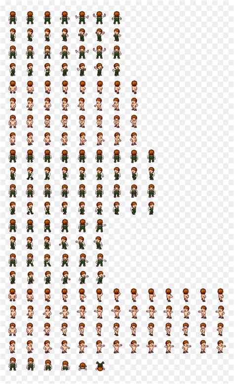 Sprite Sheet Pixel Art - Pixel Art Character Sprite Sheet, HD Png ...