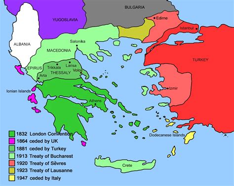 Expansion of Modern Greece - MapSof.net