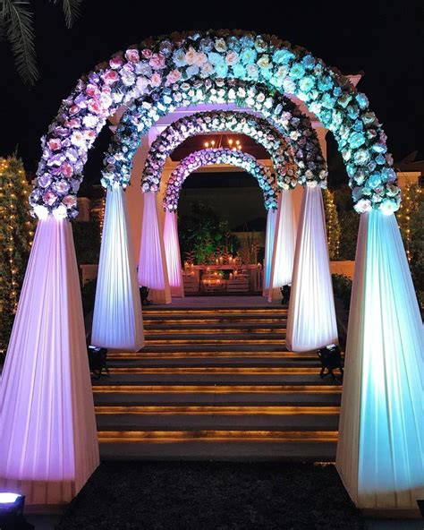 Floral arrangements looks equally beautiful !! #decoration #weddingdecor #entrance #beautiful # ...