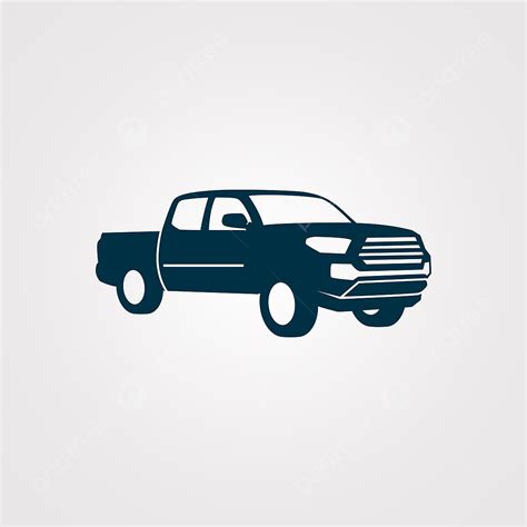 Old Pickup Truck Silhouette Transparent Background, Pickup Truck Vector Illustration Pickup ...