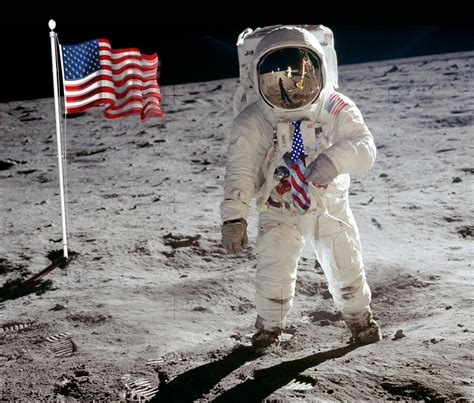 Apollo 11 Buzz Aldrin's American Flag Necktie On The Moon