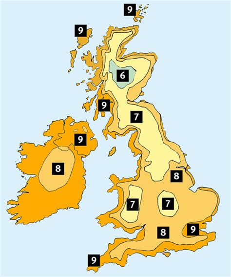 Gardening Zones Map Uk | Fasci Garden