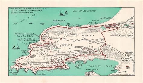 Map of Monterey Peninsula.: Geographicus Rare Antique Maps