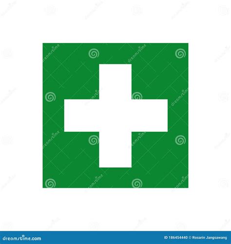 First Aid Symbol Sign, Vector Illustration, Isolate on White Background ...