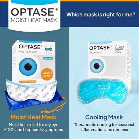 OPTASE Moist Heat Eye Mask for Dry Eyes - HydroBead Technology ...