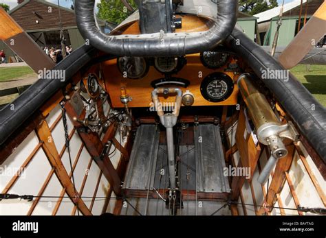 Sopwith Pup WW1 biplane fighter cockpit As seen at Shuttleworth Air ...