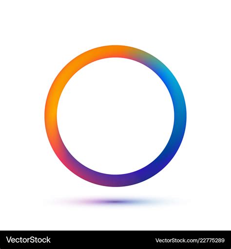 Colorful circle logo template abstract Royalty Free Vector