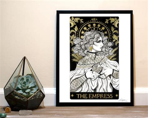 The Empress Tarot Card Art Print | Etsy