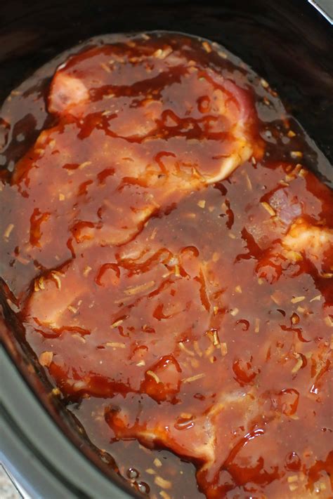 Crock Pot BBQ Pork Chops - The Country Cook