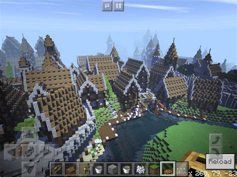 A small medieval town : r/Minecraft