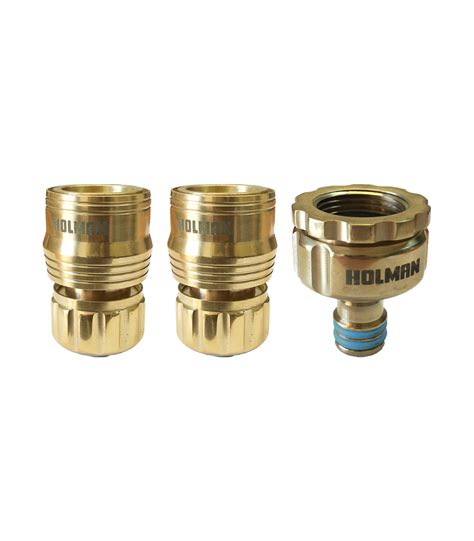 ⌀12mm Brass Hose Connector Set - Holman Industries