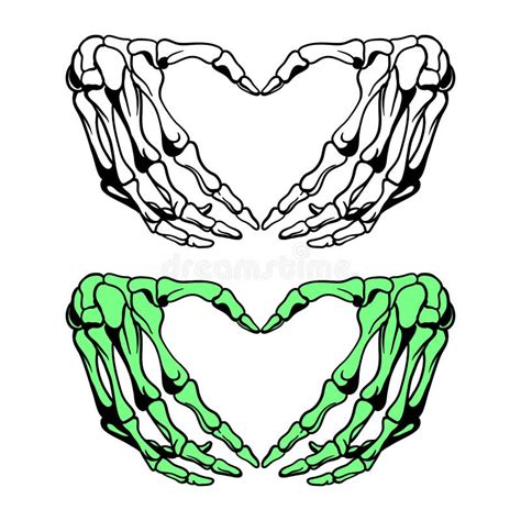 Skeleton Hand Holding Heart Stock Illustrations – 38 Skeleton Hand ...