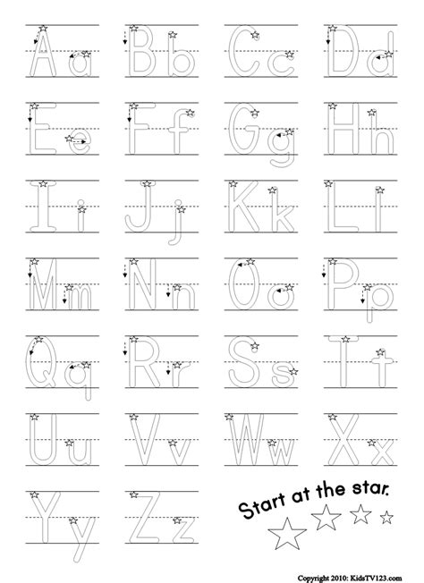 Handwriting Practice Alphabet Tracing - Nancy Dobbin's Kindergarten ...