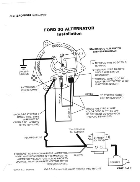 Alternator Wiring Diagram 4 Wire