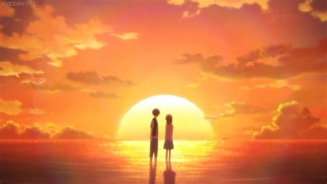 Beautiful Anime sunset | Dark landscape, Aesthetic anime, Anime scenery