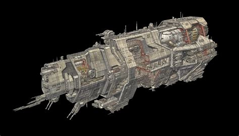 UNSC Pillar of Autumn Cross-Section : r/halo