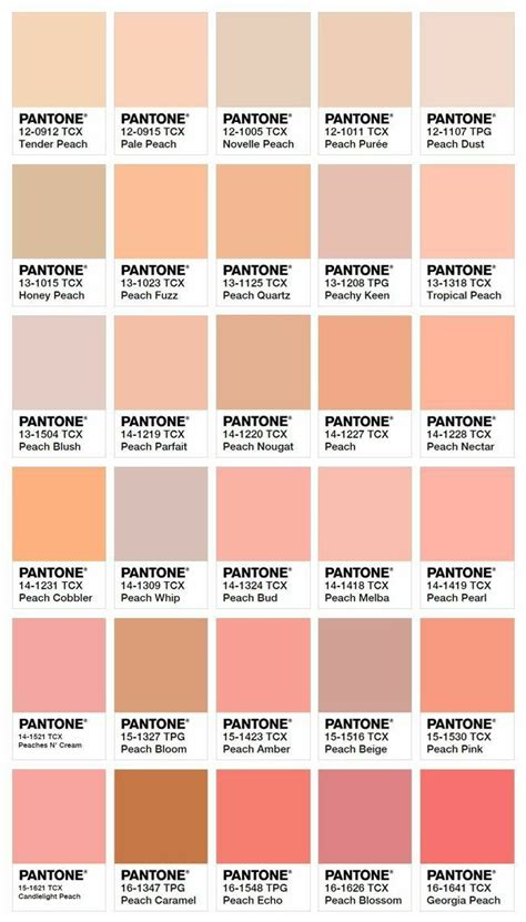 💋Paleta Cálida 1💋 | Nude color palette, Peach paint colors, Pantone ...