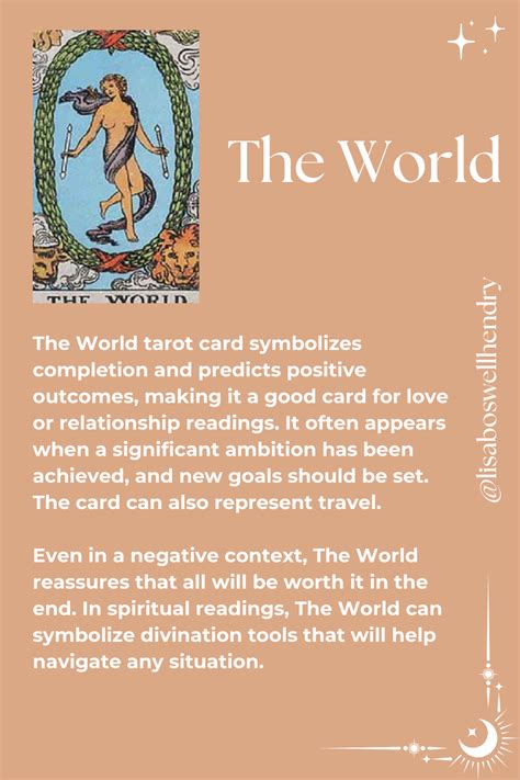 The World Tarot Meaning - Love, Future, Feelings, and More! — Lisa Boswell